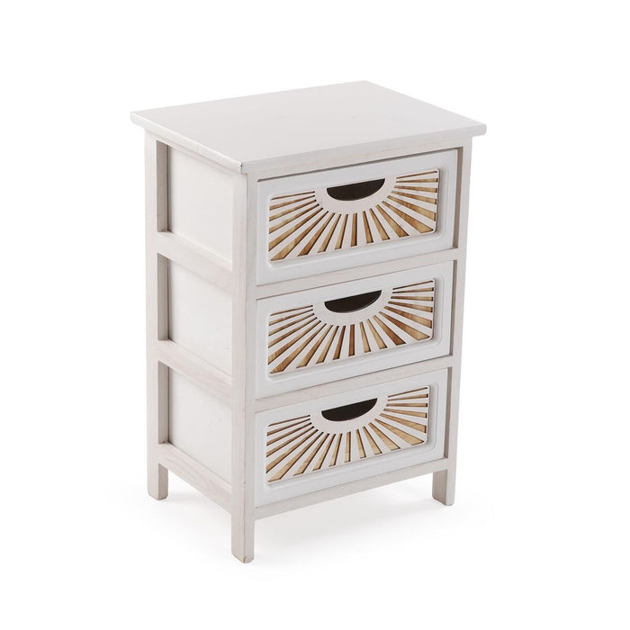 Caisson à Tiroirs Versa Adda Blanc 29 x 58 x 40 cm