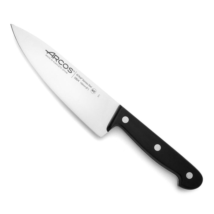 Cuchillo de Cocina Arcos serie universal Negro Acero 15,5 cm 6"