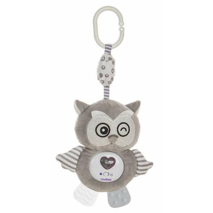 Giocattolo pensile per Culla Musica Luci Gufo Cuore 35 cm