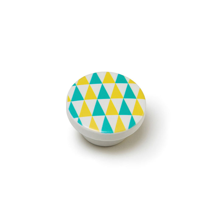 Pomo Rei e223 Azul Madera de haya Ø 40 x 22 mm 4 Piezas