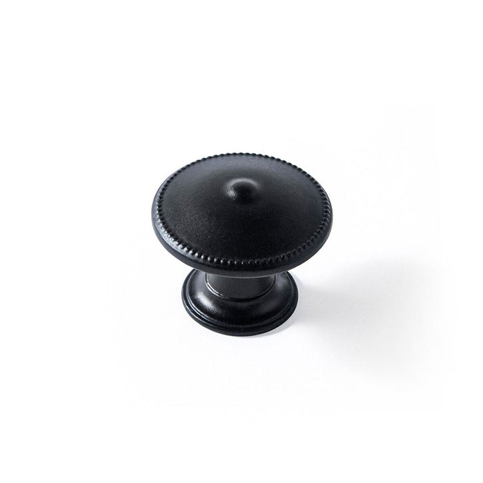 Pomo Rei 3121 Negro Metal Ø 30 x 24 mm 4 Piezas
