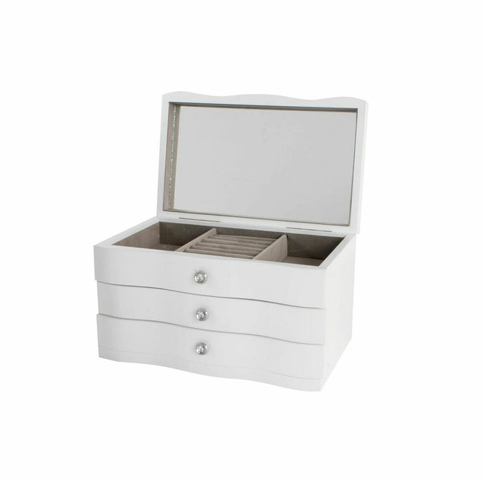 Caja-Joyero DKD Home Decor 27 x 18 x 16 cm Blanco Madera MDF