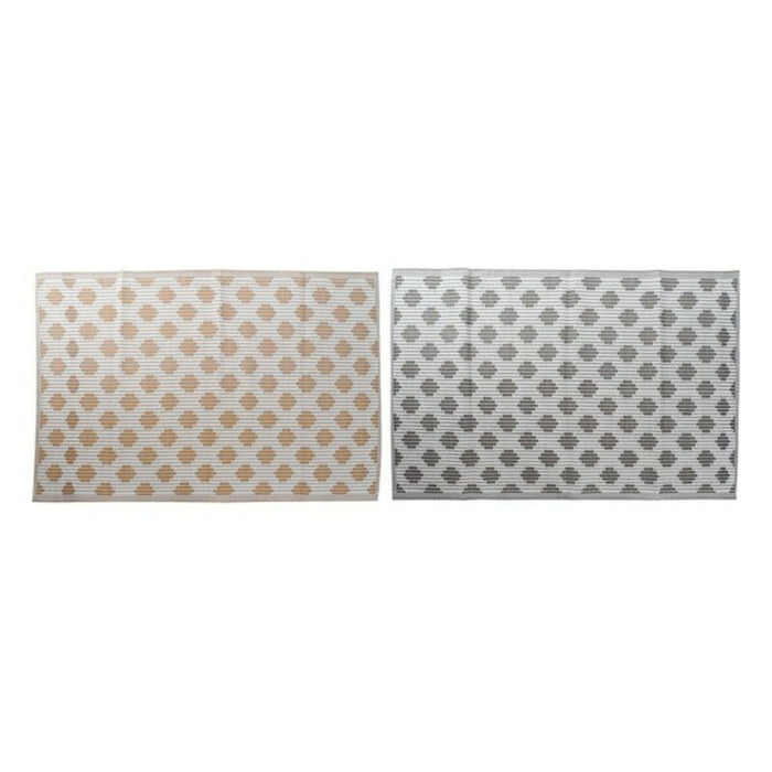 Alfombra DKD Home Decor Negro Gris Polipropileno (2 pcs) (150 x 210 x 1 cm)