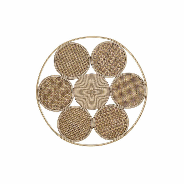 Decoración de Pared DKD Home Decor 45,5 x 2 x 45,5 cm Natural