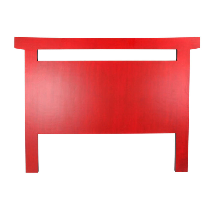 Cabecero de Cama DKD Home Decor Negro Rojo Madera Abeto Madera MDF 160 x 4 x 120 cm