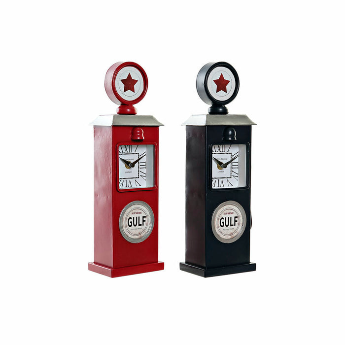 Reloj de Mesa DKD Home Decor Cristal Hierro Gasolina (2 pcs) (12 x 8 x 35 cm)