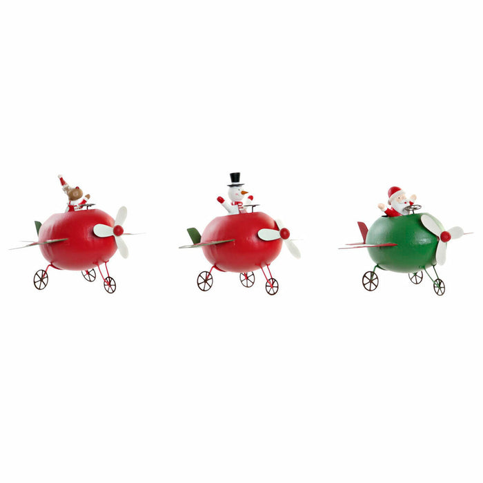 Adorno Navideño DKD Home Decor Metal Reno (19 x 14 x 13 cm) (3 pcs)