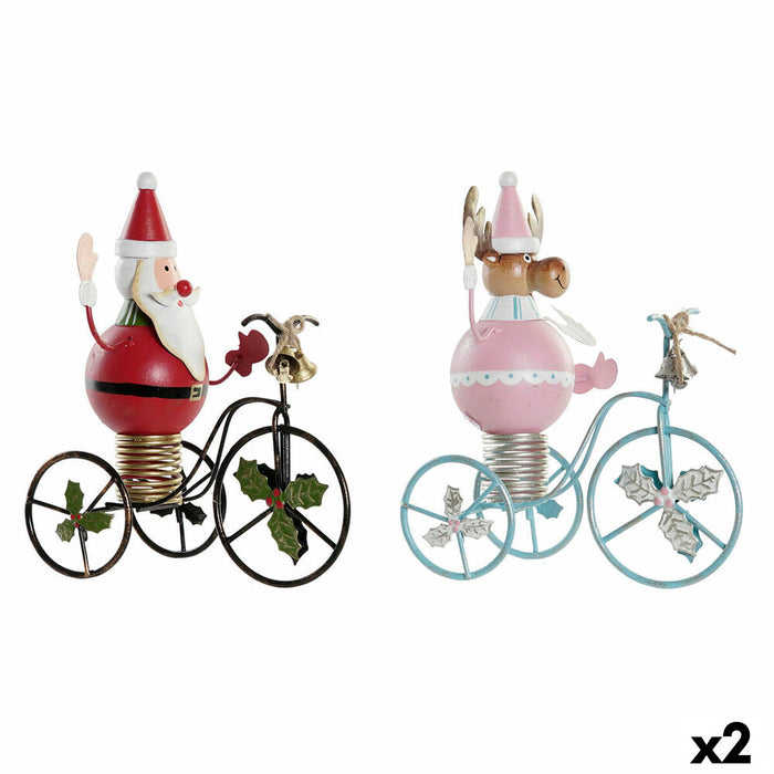 Christmas bauble DKD Home Decor Metal (2 pcs) (15 x 9 x 19 cm)