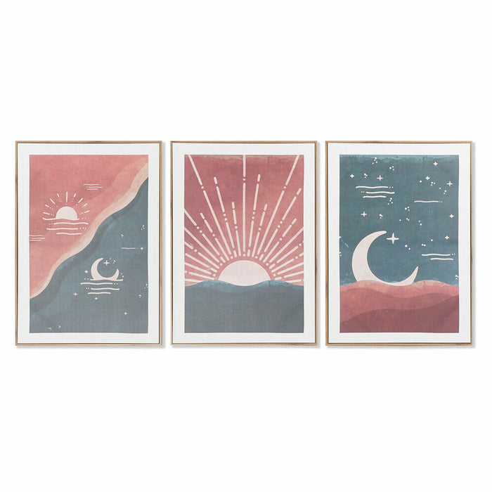 Canvas DKD Home Decor Canvas MDF Wood 50 x 3 x 70 cm