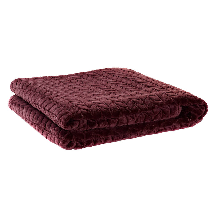 Blanket DKD Home Decor Arrows Light mauve (130 x 170 x 2 cm)