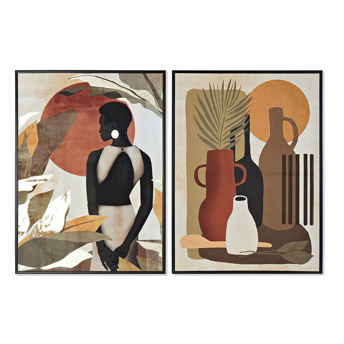 Painting DKD Home Decor polystyrene Canvas 52,5 x 2,7 x 72,5 cm (2 Pieces)