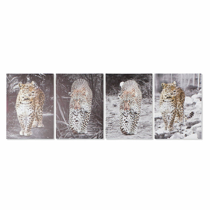 Toile DKD Home Decor Toile Bois MDF 50 x 1,8 x 70 cm