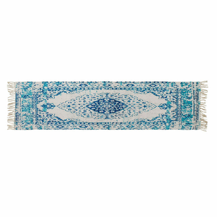 Tappeto DKD Home Decor Azzurro Cotone Chenille (60 x 240 x 1 cm)