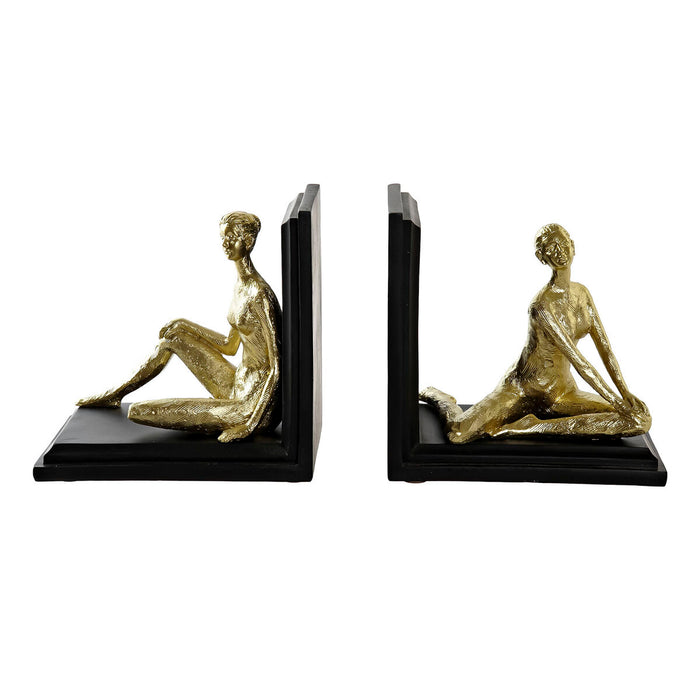 Sujetalibros DKD Home Decor Resina (31.5 x 9.5 x 20.5 cm) (2 pcs)