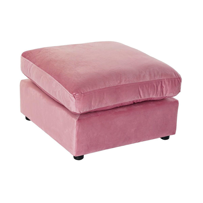 Repose-pied DKD Home Decor Rose Polyester Moderne (55 x 55 x 30 cm)