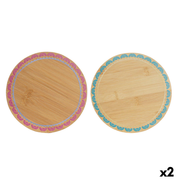 Salvamantel DKD Home Decor Boho 20 x 20 x 1 cm Turquesa Granate Colonial