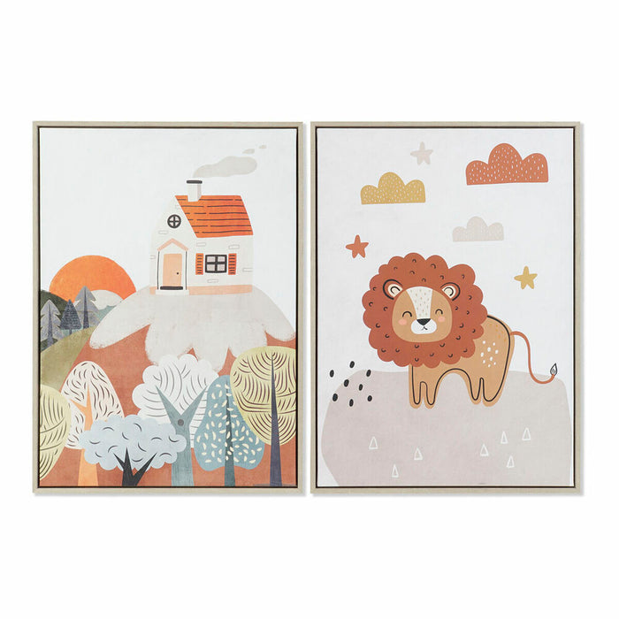 Toile DKD Home Decor polystyrène Toile 53 x 4,5 x 73 cm