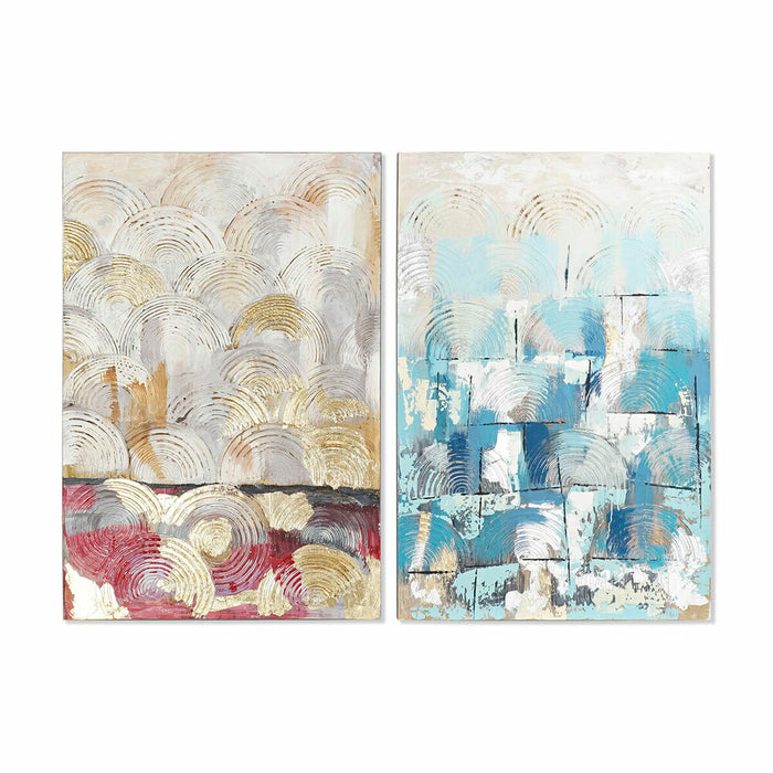 Cuadro DKD Home Decor 80 x 3,5 x 120 cm Abstracto Loft (2 Unidades)