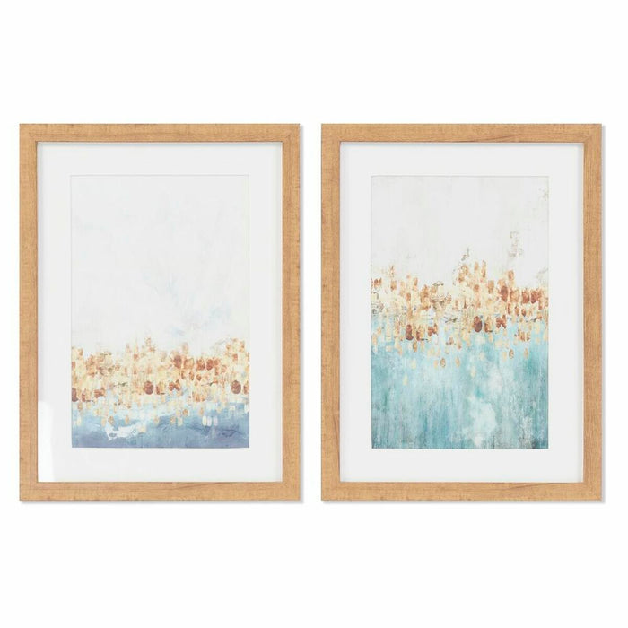 Cadre DKD Home Decor Abstrait (30 x 2,5 x 40 cm) (2 Unités)