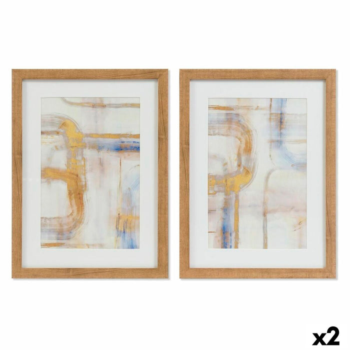 Cuadro DKD Home Decor Abstracto (30 x 3 x 40 cm) (2 Unidades)