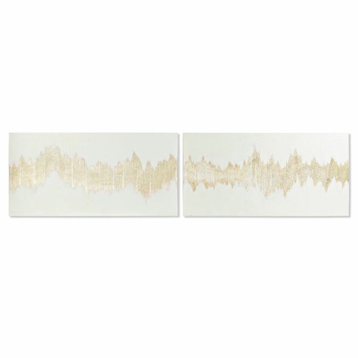 Canvas DKD Home Decor Canvas MDF Wood 120 x 3 x 60 cm