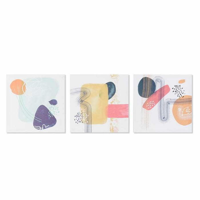 Canvas DKD Home Decor Pinewood Canvas 40 x 1,8 x 40 cm