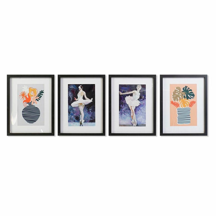 Cuadro DKD Home Decor (35 x 2,5 x 45 cm) (35 x 2 x 45 cm) (4 Unidades)