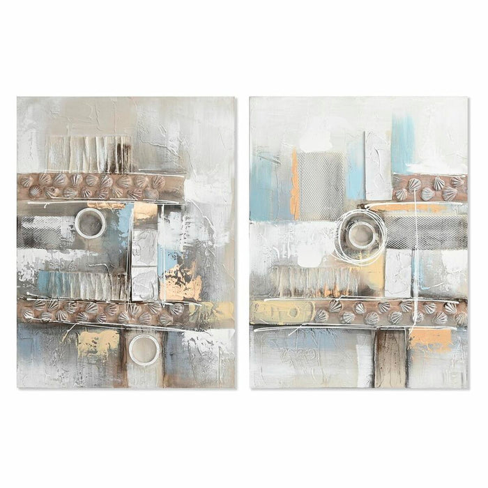Cuadro DKD Home Decor Abstracto Moderno (60 x 3 x 80 cm) (2 Unidades)