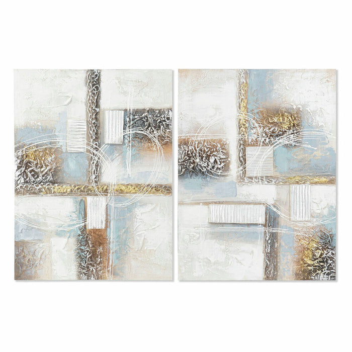 Canvas DKD Home Decor Canvas MDF Wood 60 x 3 x 80 cm