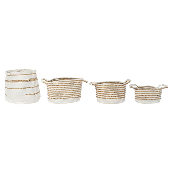 Set de basket DKD Home Decor Herbier marin Boho 36 x 36 x 34 cm