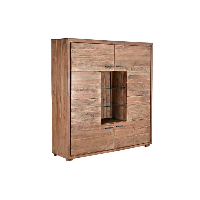 Armario DKD Home Decor   145 x 40 x 153 cm Cristal Marrón Acacia