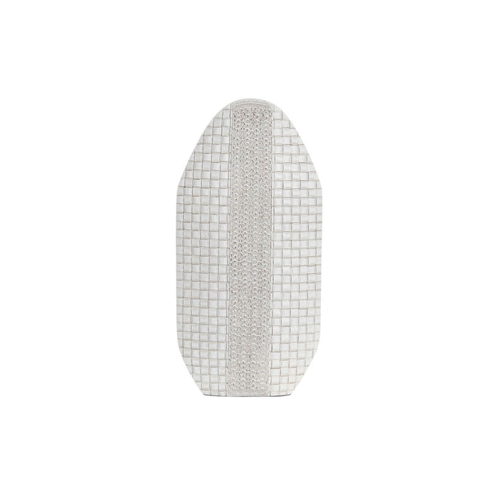 Vaso DKD Home Decor 25 x 10 x 51 cm Bianco Resina Moderno
