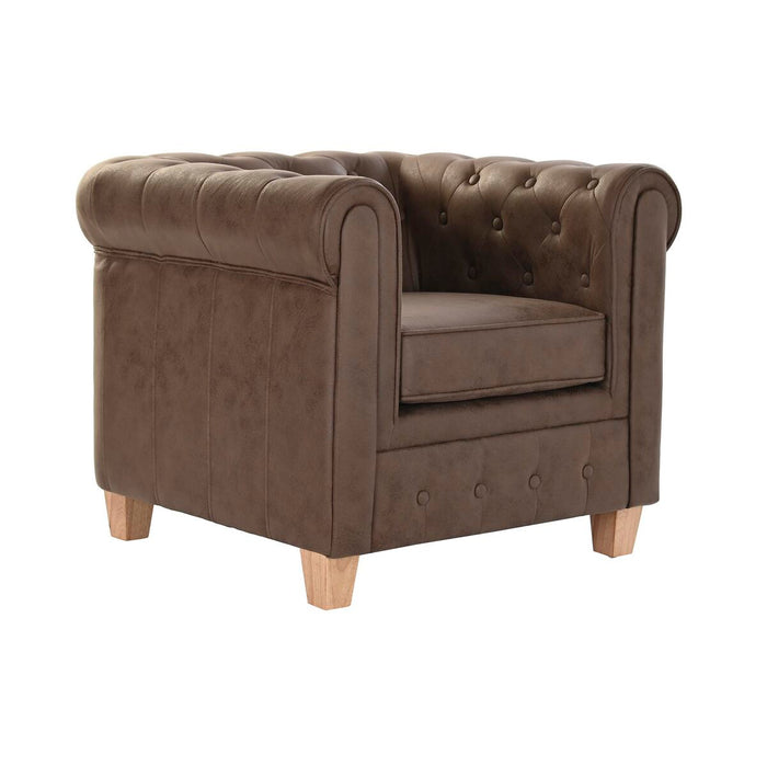 Armchair DKD Home Decor 80 x 80 x 70 cm Wood Dark brown