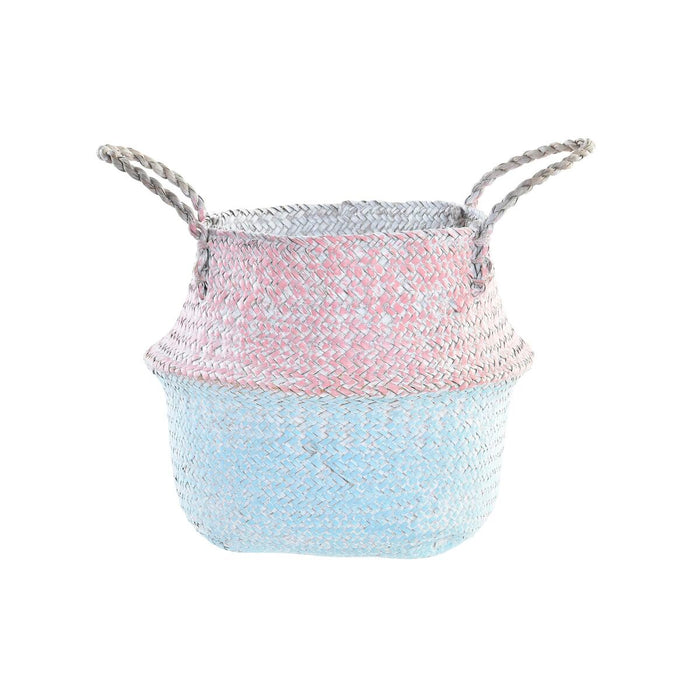 Cesta DKD Home Decor Madera Mediterráneo 25 x 25 x 25 cm