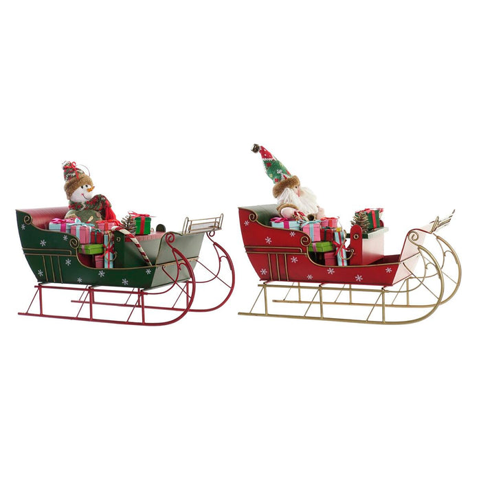 Décorations de Noël DKD Home Decor Métal (38 x 19 x 35 cm) (2 Unités)