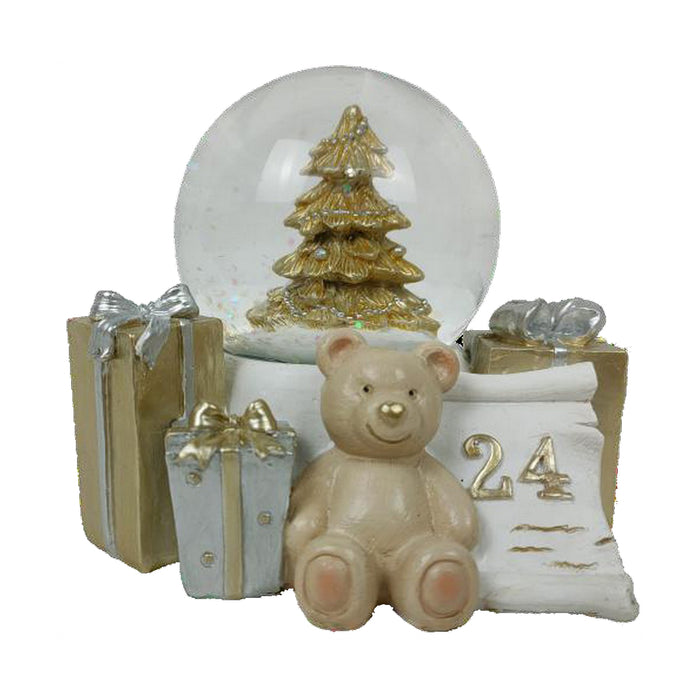 Adorno Navideño DKD Home Decor Resina Oso (11 x 9 x 9 cm) (2 Unidades)