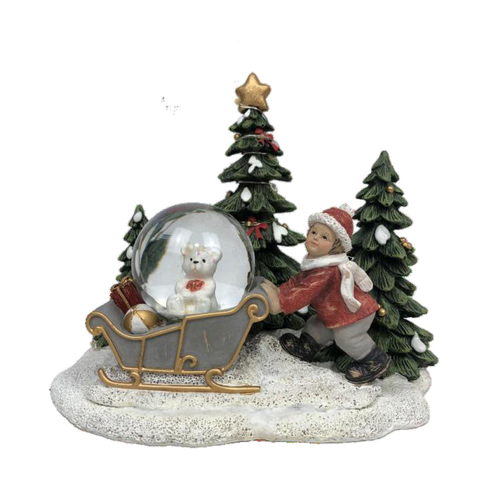 Adorno Navideño DKD Home Decor Resina (16 x 12,5 x 14,5 cm) (2 Unidades)