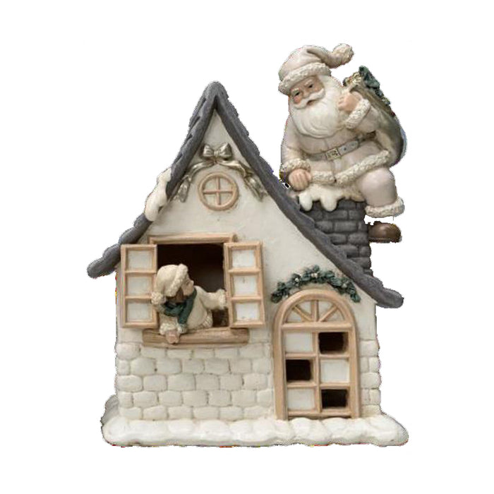 Adorno Navideño DKD Home Decor Resina (16 x 8 x 18,5 cm) (2 Unidades)