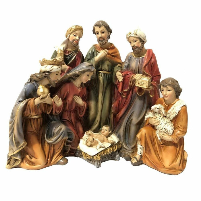 Belén de Navidad DKD Home Decor Resina (23 x 12,5 x 19,5 cm) (2 Unidades)