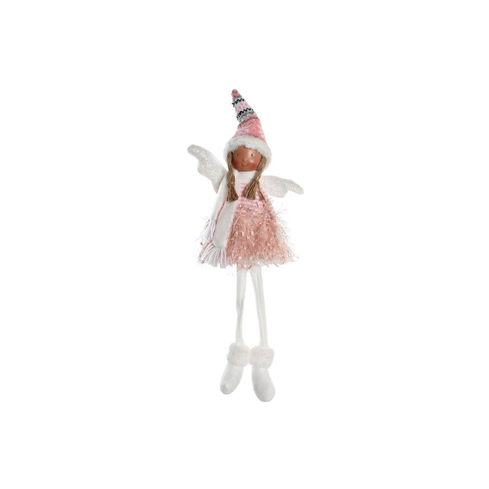 Figura Decorativa DKD Home Decor Navidad Hada Poliéster Ángel (22 x 15 x 48 cm) (2 Unidades)