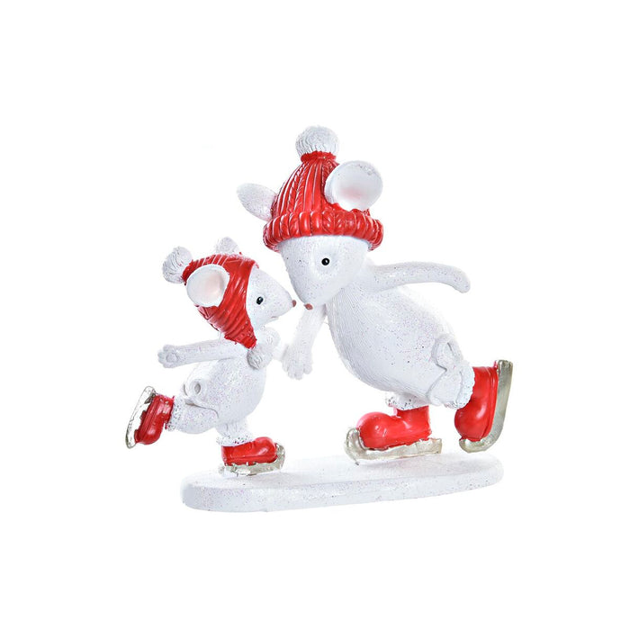 Adorno Navideño DKD Home Decor Ratón Resina (9,5 x 3,5 x 9 cm)