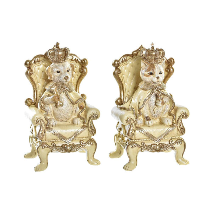 Hucha DKD Home Decor Resina Gato 12,5 x 10,5 x 20,5 cm (2 Unidades)