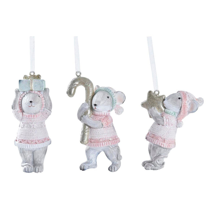 Adorno Navideño DKD Home Decor Resina (5 x 3 x 8,5 cm) (3) (3 Unidades)