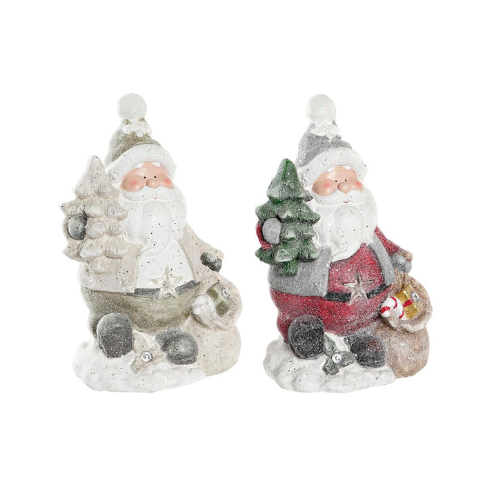 Adorno Navideño DKD Home Decor Papá Noel Magnesio (27 x 20 x 43 cm) (2 Unidades)