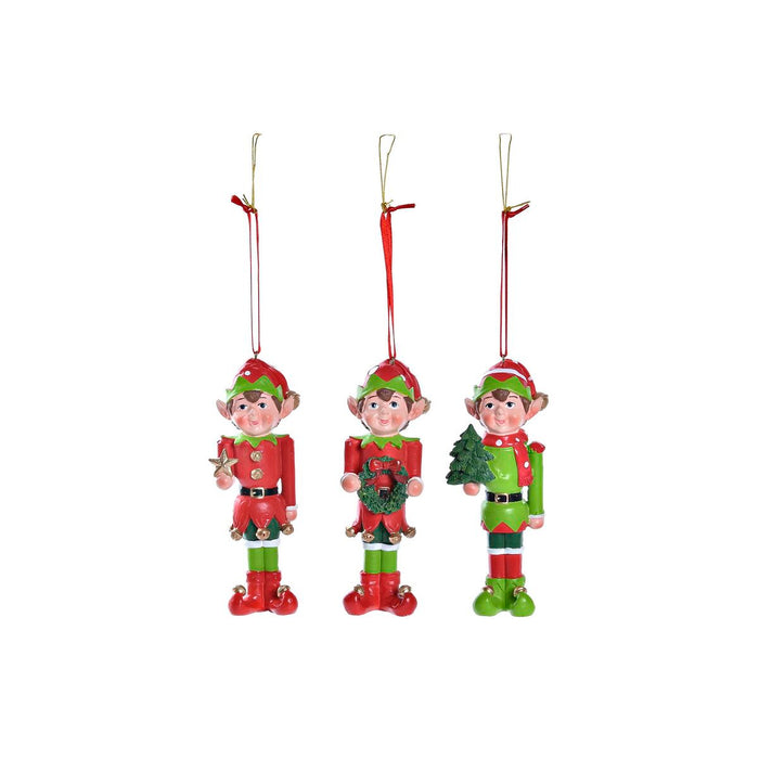 Adorno Navideño DKD Home Decor Resina Elfo (5 x 4 x 14 cm) (3 Unidades)