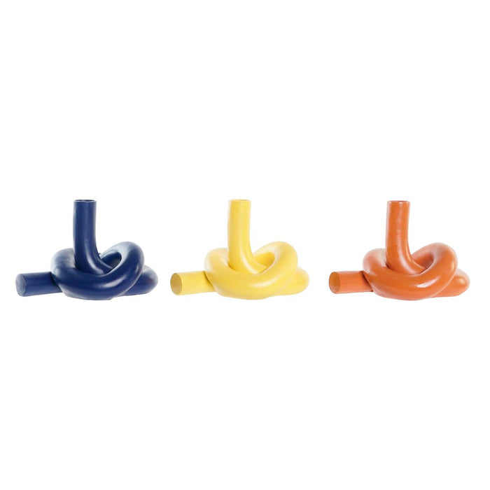 Jarrón DKD Home Decor Resina (20,5 x 16 x 15 cm) (3 Unidades)