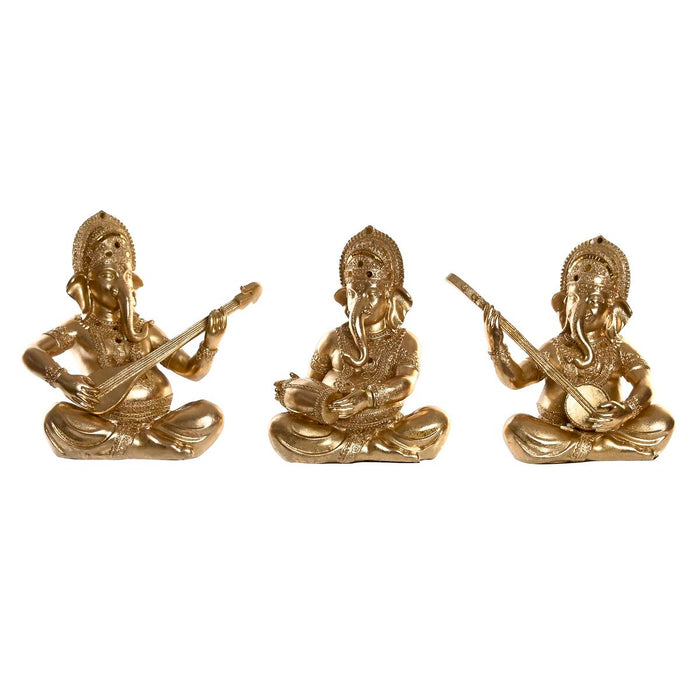 Figura Decorativa DKD Home Decor Resina Indio (31 x 15,5 x 30 cm) (3 Unidades)