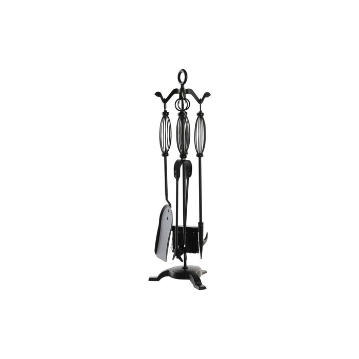 Utensilios para Chimenea DKD Home Decor Negro Hierro colado (21,5 x 21,5 x 66 cm)