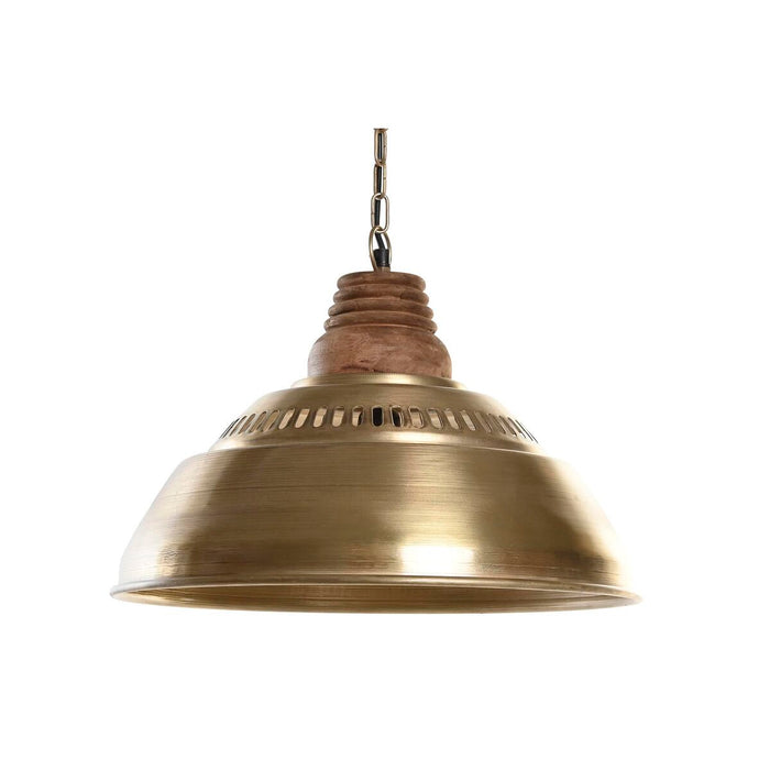 Lámpara de Techo DKD Home Decor Marrón Dorado Hierro Madera de mango 50 W 43 x 43 x 31 cm