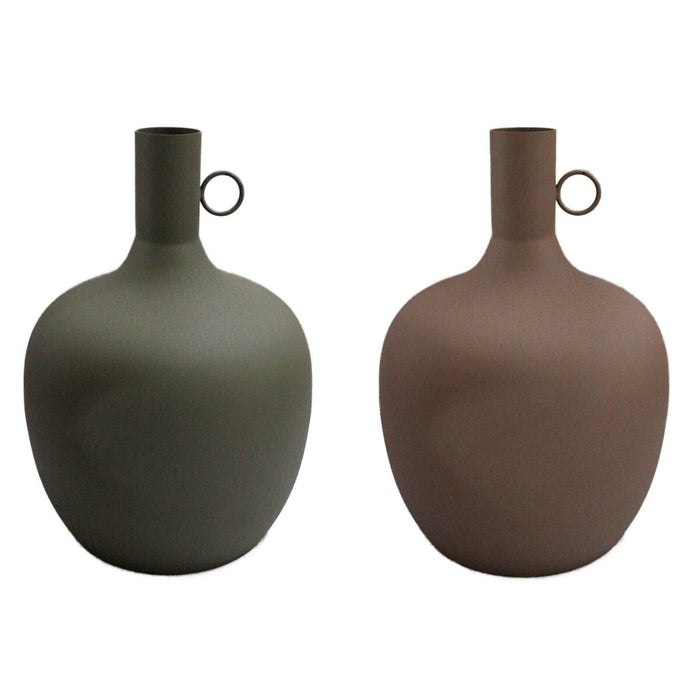 Jarrón DKD Home Decor Aluminio Urbano (27 x 27 x 43 cm) (2 Unidades)